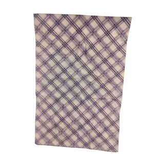 Queen Pillowcase Lavender Purple Plaid Sears Roebuck 30 x 20 USA